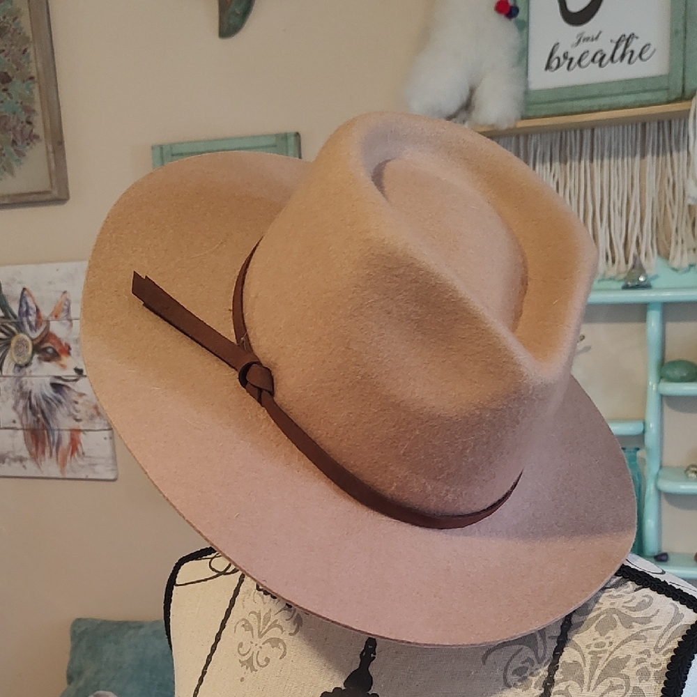 Lucky Brand Tan and Brown Western Hat